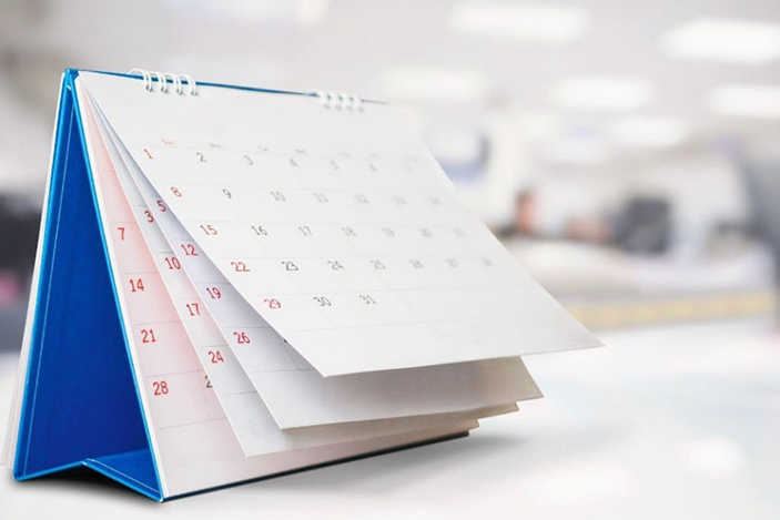flip format monthly calendar