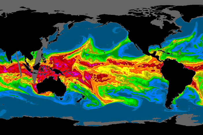 heat map of atmospheric river