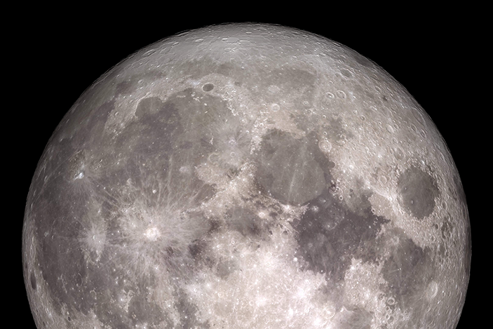 NASA image of the near side of the moon