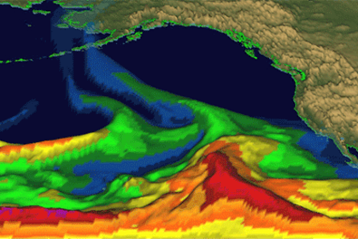 animated radar of atmospheric river