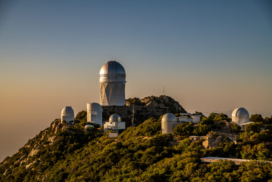 Domed building on a hillside.