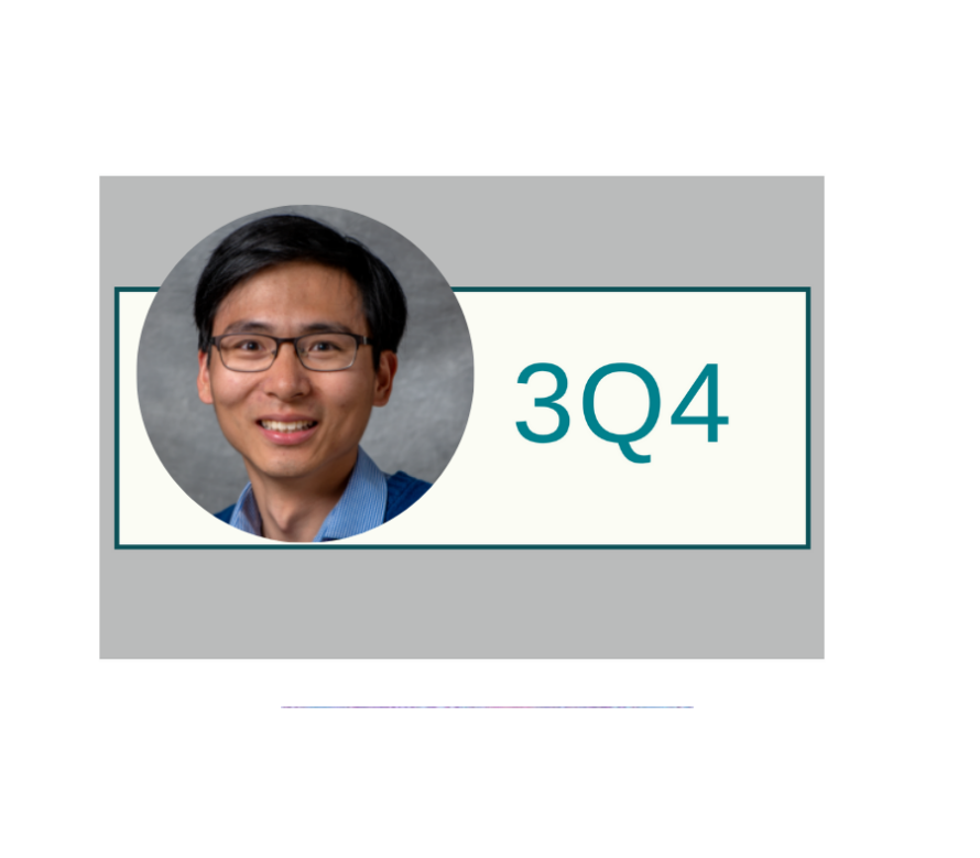 Circular headshot of person smiling with label "3Q4".