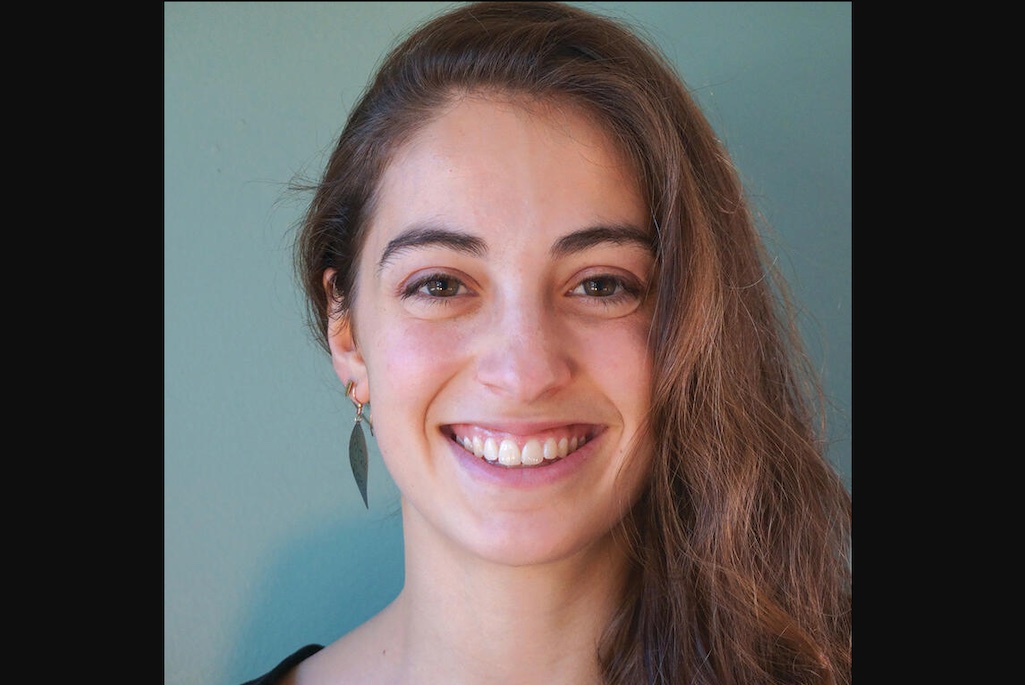 Headshot of person with long brown hair smiling.
