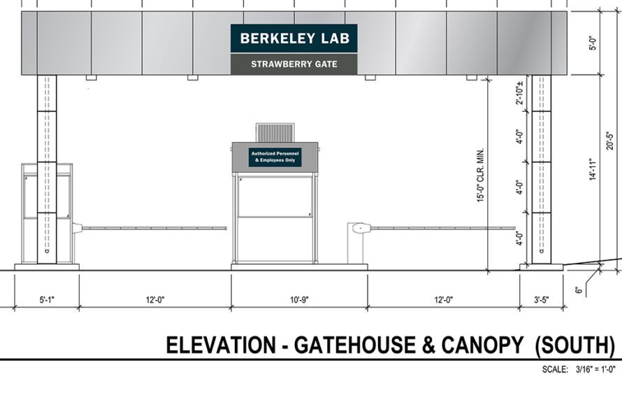 architectural drawing of entrance