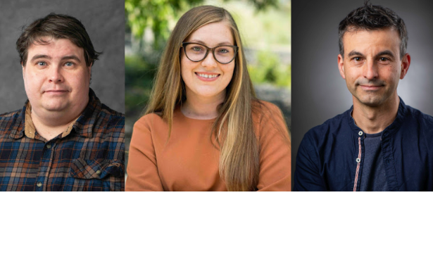 headshots of Timon Heim, Kate Zhalnina, and Marco Pritoni