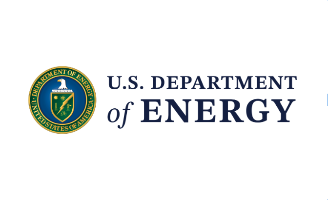 DOE logo with words "U.S. Department of Energy"