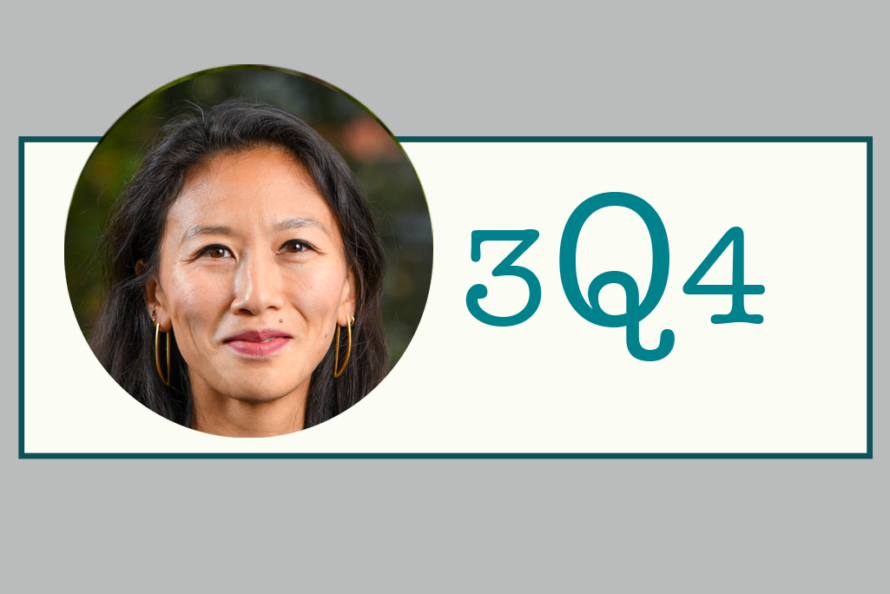 headshot of Vanessa Hsia with title "3Q4"