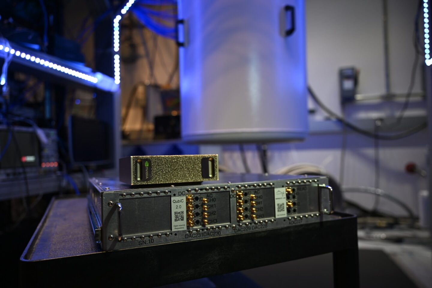 Berkeley Lab’s QubiC (Quantum bit Controller) at AQT with NVIDIA DGX Spark and NVIDIA NVQLink