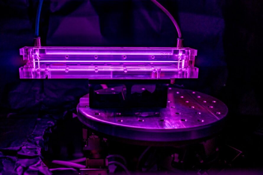 Photo of A capillary discharge waveguide used in BELLA experiments to generate multi-GeV electron beams