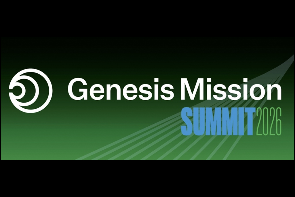 Logo Genesis Mission on green and black background