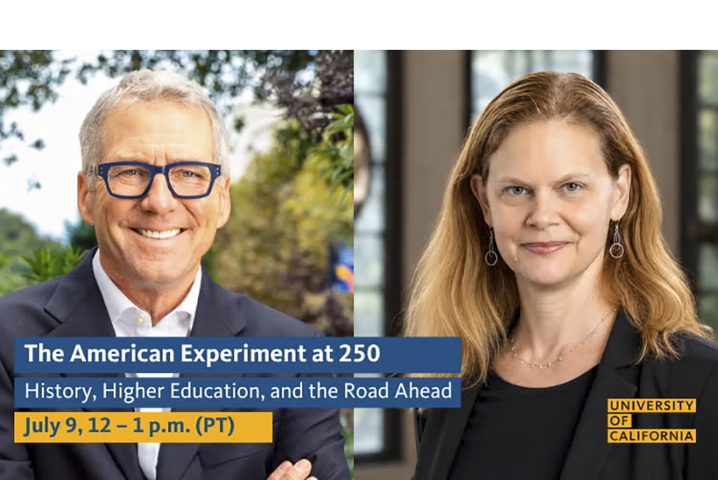 Two headshots of persons with text giving date and time of talk