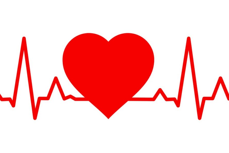 Heartbeat icon. Vector illustration on white background.