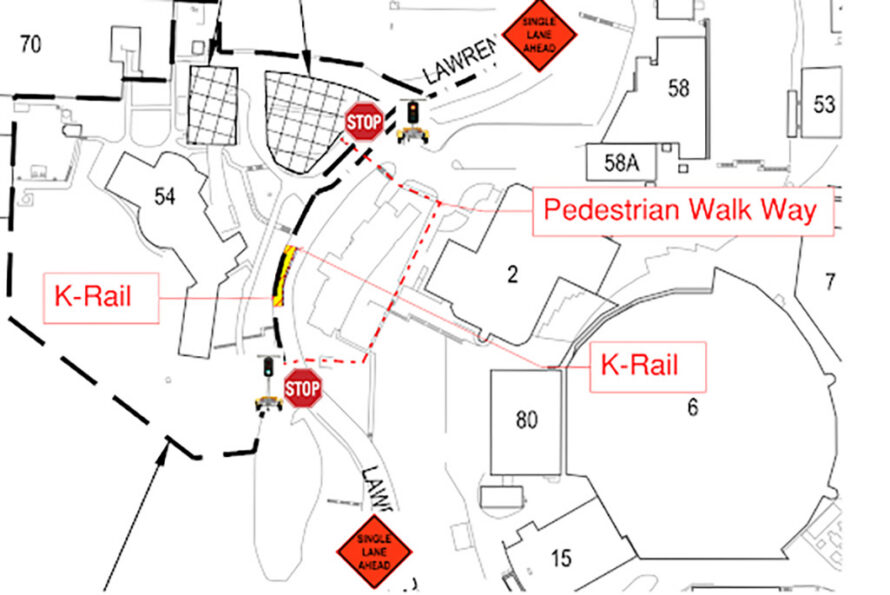 construction zone map